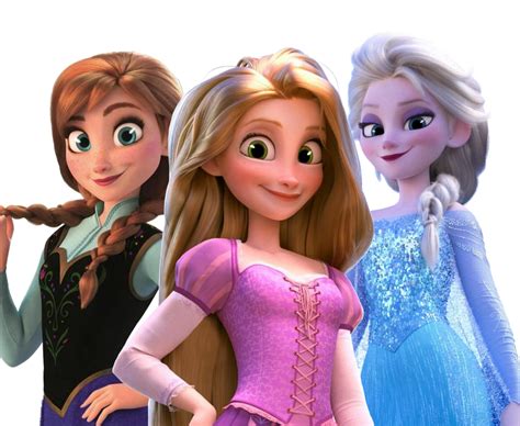 Anna And Elsa Rapunzel Style Disney Frozen Modern Dis