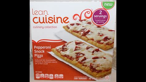 Lean Cuisine Pepperoni Snack Pizza Food Review Youtube