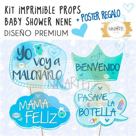Carteles Baby Shower Para Imprimir Photo Booth Carteles Divertidos
