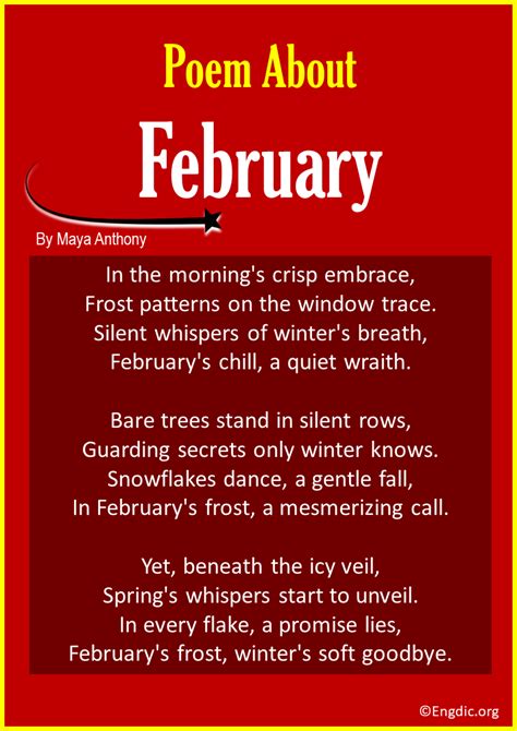 10 Best Short Poems About February Engdic