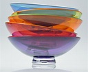 Small Transparent Colored Glass Bowls by Nicholas Kekic (Art Glass Bowl ...