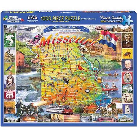 White Mountain Puzzles 1000 Piece Jigsaw Puzzle Missouri State