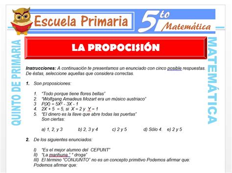 Share & embed el quinto acuerdo todo.pdf. La Proposición para Quinto de Primaria - Escuela Primaria