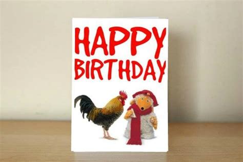 Happy Birthday Card Cock Womble