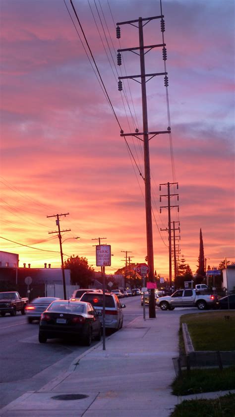 Sunset In East Los Angeles Southern California Daily Photo