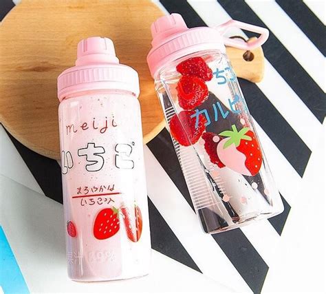 Sweet Strawberry Drinking Bottle Strawberry Water Bottle Cute Water