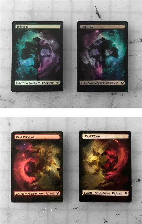 Magic The Gathering Theros Full Art Land Alter Dual Lands Etsy