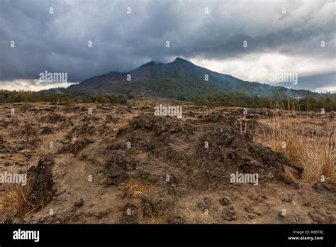 Mt Batur Active Volcano In Bali Indonesia Stock Photo Alamy