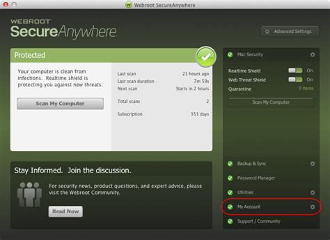 Activate Keycode Webroot Community