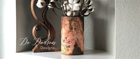 Look What Adding Rust Paint Did To This Glass Vase