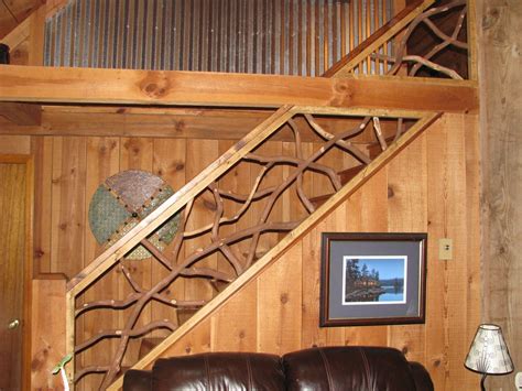 Handmade Mountain Laurel Interior Railing With Distressed