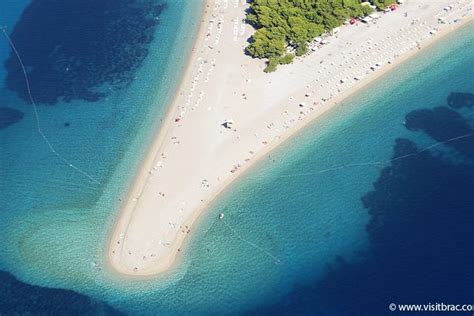 Bucht Zlatni Rat Bol Insel Bra Kroatien