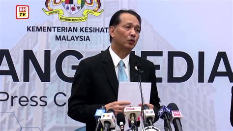 The ministry of health (malay: LIVE Press conference by the Malaysia Health Ministry ...