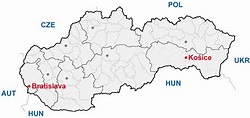 Kosice Slovakia map - Map of kosice Slovakia (Eastern Europe - Europe)
