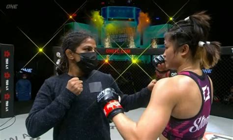 Stamp Fairtex Set To Face Ritu Phogat In The Atomweight Grand Prix Final After A Ud Win Over