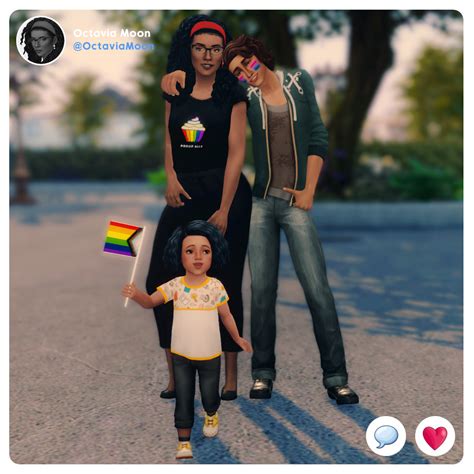 Tiallu S Sims Pride Month Selfies Octavia Moon Straight
