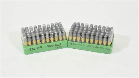 100 Rounds 351 Wsl Gas Checked Ammunition