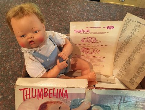 Vintage Ideal Thumbelina Doll Ott 19 In Box Works Ebay Baby