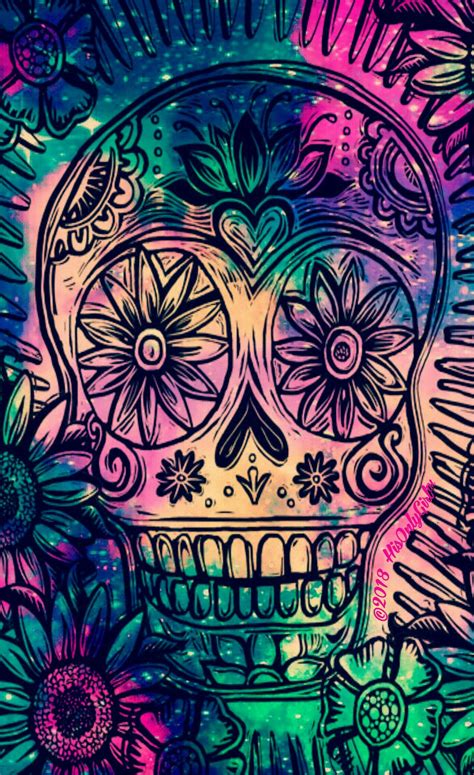 Cute Candy Skull Iphone And Android Galaxy Wallpaper I Created By