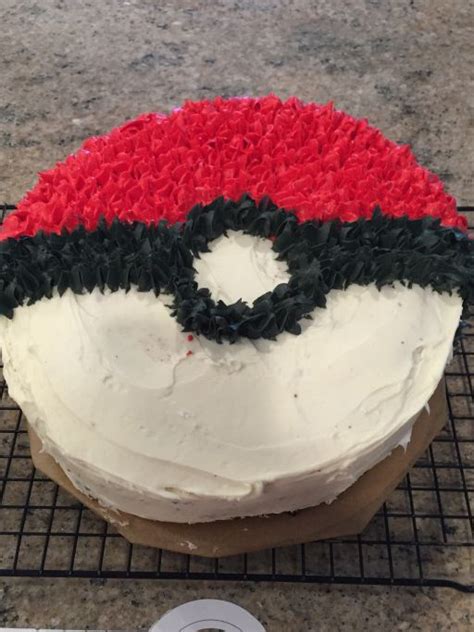 Easy Pokemon Pokeball Cake Pokeball Cake Cake Easy Pokemon