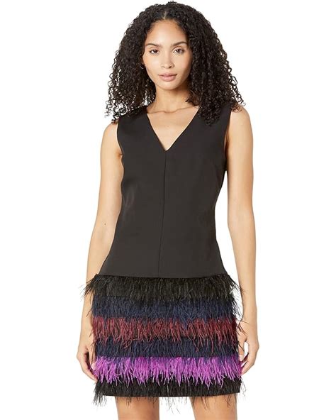 Milly Veronica Feather Cady Dress 6pm