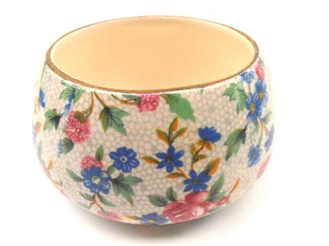 Check spelling or type a new query. Vintage Royal Winton Sugar Cube Bowl Round Ceramic Pottery ...