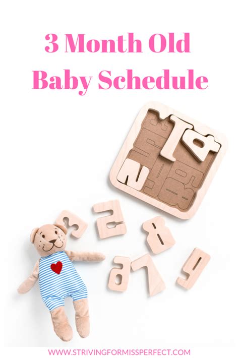 3 Month Old Baby Schedule Striving For Miss Perfect