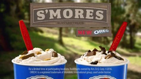 Dairy Queen Blizzard Tv Spot S Mores And Oreo S Mores Ispot Tv