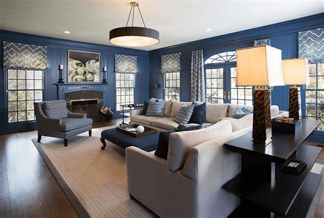 Navy Blue Living Room Color Scheme