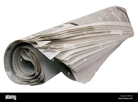Folded Newspaper Cut Out Hi Res Stock Photography And Images Alamy