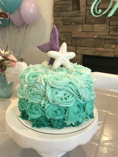 Mermaid Smash Cake Cake Cake Smash Birthday Cake