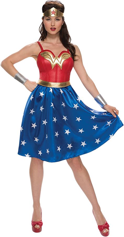 Womens Dc Comics Classic Wonder Woman Deluxe Costume Large As Shown