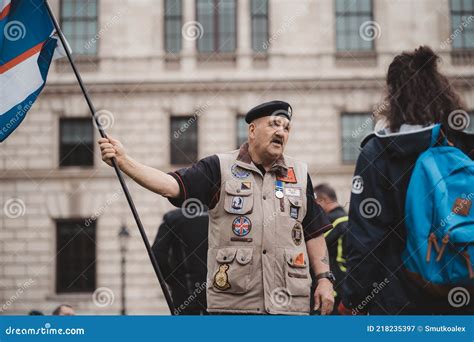 Hundreds Of Veterans At London March To Support Veterans Editorial Photography Image Of Rally