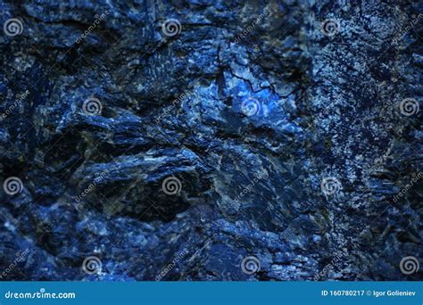 Blue Granite Slab Closeup Background And Texture Stock Image Image