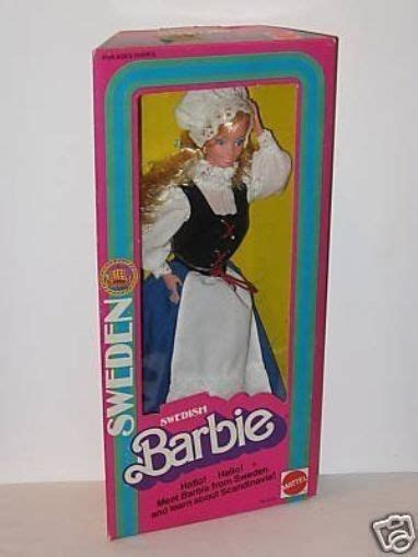 mattel 1982 dolls of the world swedish sweden barbie doll 4032 for sale online ebay