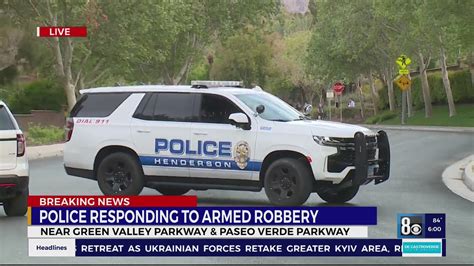 henderson police investigate armed robbery youtube