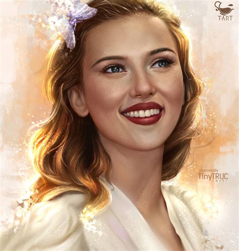 Scarlett Johansson Portrait By Tinytruc On Deviantart