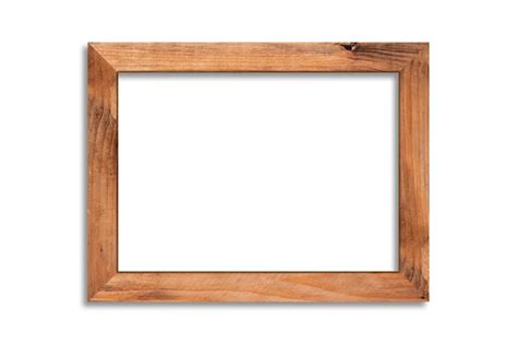 Premium Photo Wood Picture Frame Isolated On White