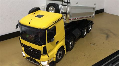2018 kenworth t880 with a demo western components box. Custom Mercedes Arocs 8x4 Dump Truck Tamiya MFU - YouTube