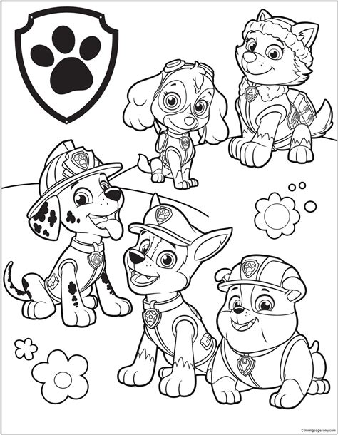 Paw Patrol 39 Coloring Page Patrulha Canina Para Colorir Patrulha