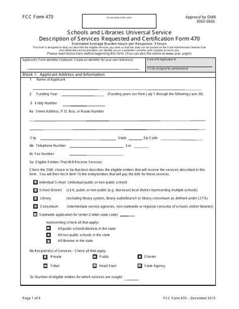 Fcc Form 470 Fill Out Sign Online And Download Printable Pdf