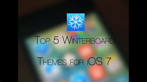 Top 5 Best Winterboard Themes For Ios 7 Youtube