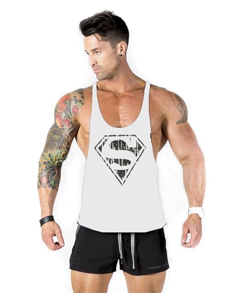 Mens Tank Tops Gym Paragraph Body Sports Bodybuilding Clothing Workout Tank Tops Gym Tank Tops