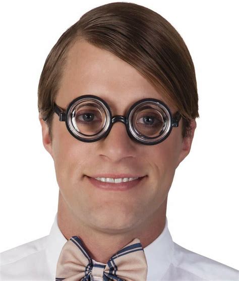 Nerd Glasses Round Thick Geek Fancy Dress Costume Retro Joke Fun Minion
