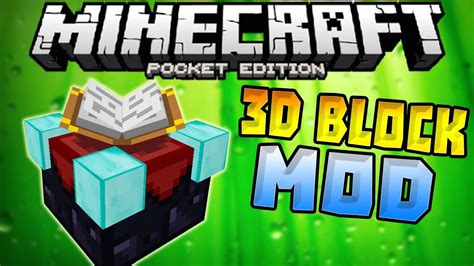 3d Blocks In 0120 3d Blocks Mod Minecraft Pe Pocket Edition