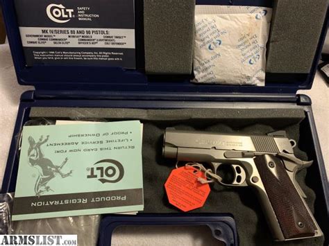 Armslist For Sale Nib Colt Officers Acp Enhanced Stainless 1911 45
