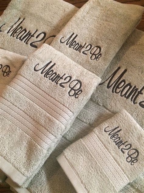 Monogrammed Towel Set Personalized Towel Set Monogrammed Etsy