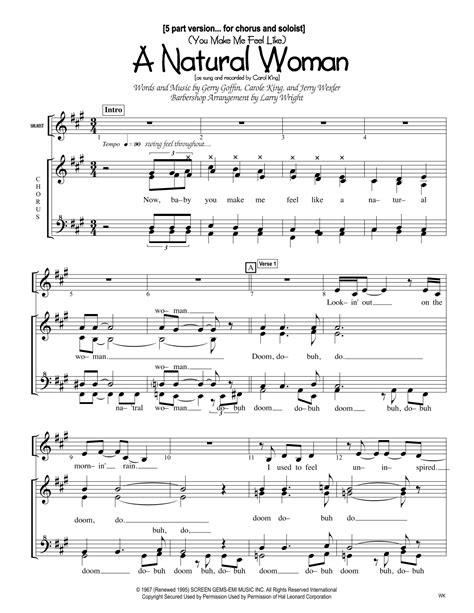 you make me feel like a natural woman arr larry wright sheet music celine dion ssaa choir