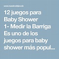 12 juegos para Baby Shower 1- Medir la Barriga Es uno de los juegos ...