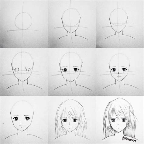 Step By Step Tutorial On How To Draw An Animemanga Girl
